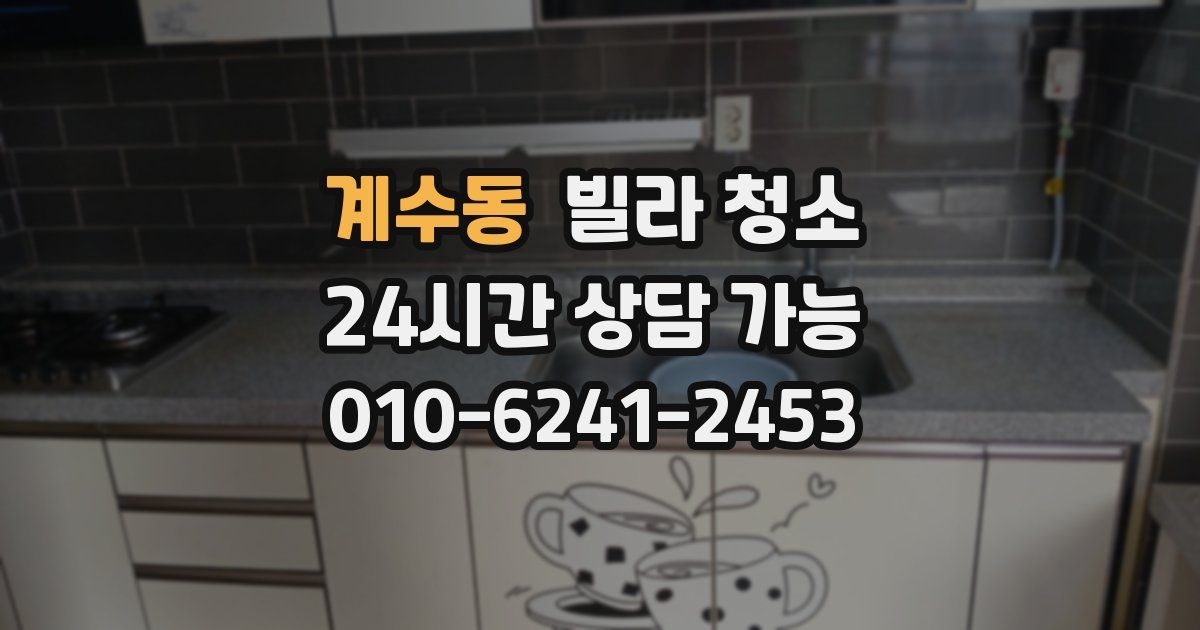 계수동 빌라 청소