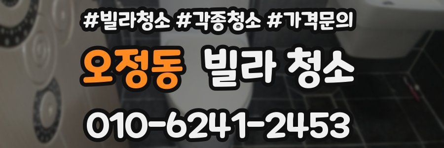 오정동 빌라 청소