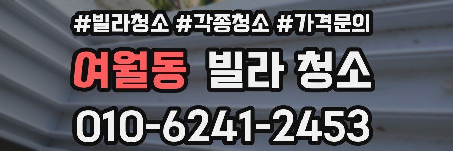 여월동 빌라 청소