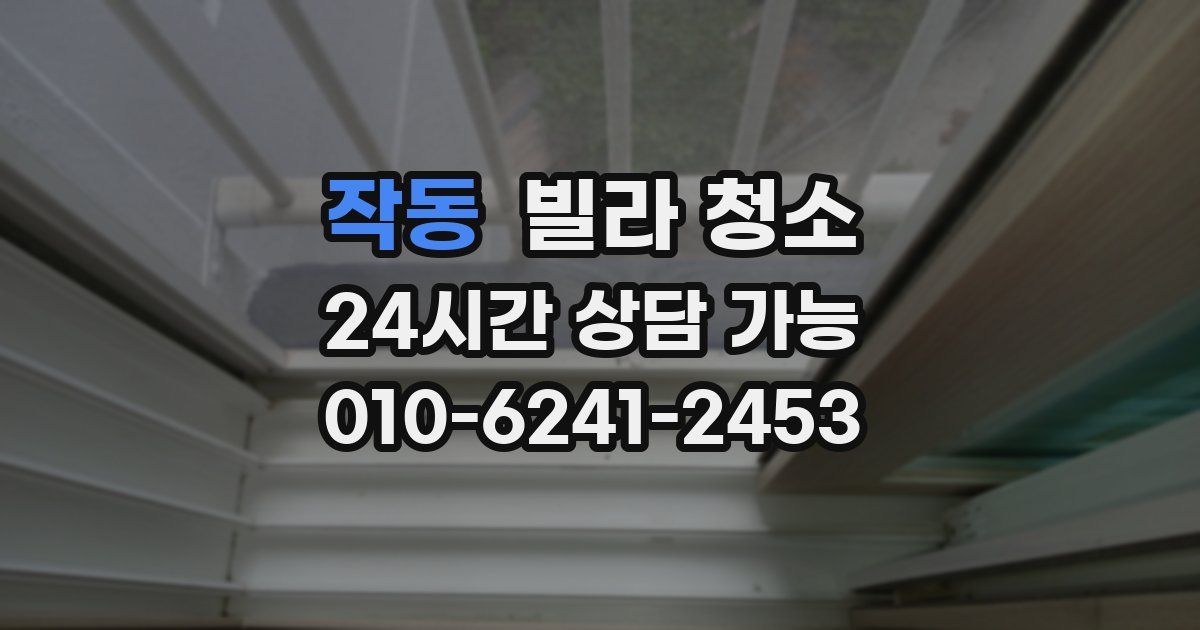 작동 빌라 청소