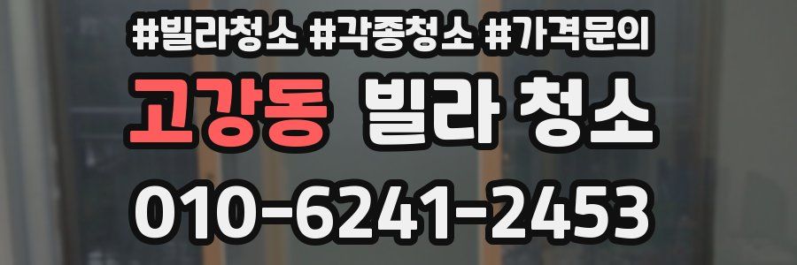 고강동 빌라 청소