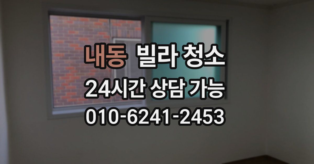 내동 빌라 청소