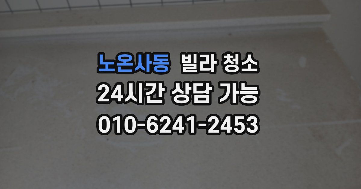 노온사동 빌라 청소