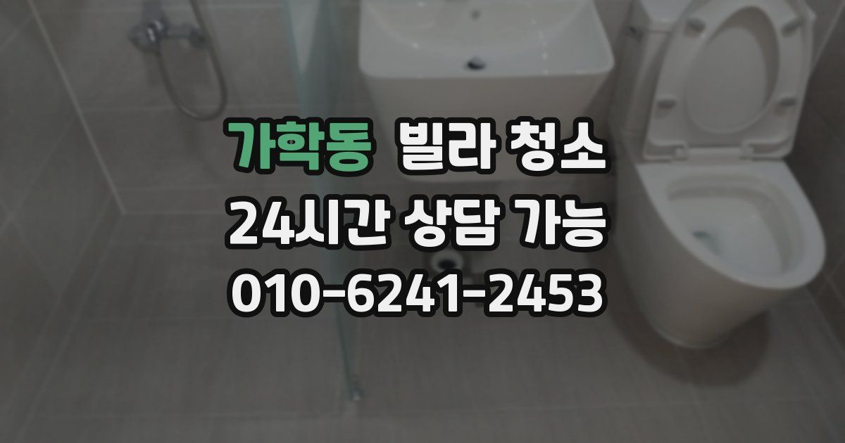 가학동 빌라 청소