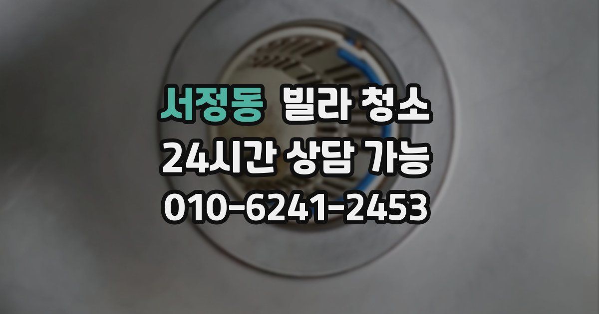 서정동 빌라 청소