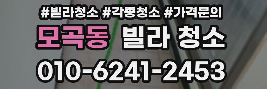 모곡동 빌라 청소