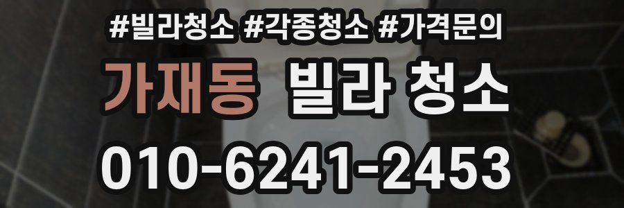 가재동 빌라 청소