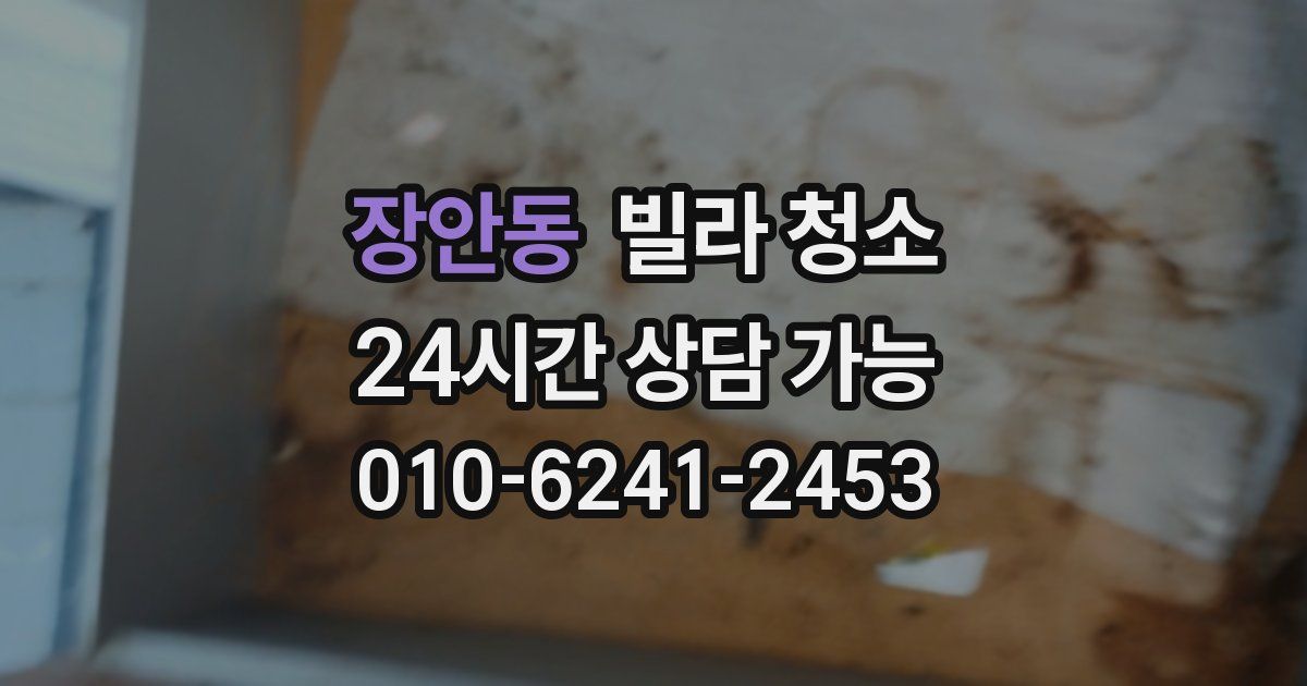 장안동 빌라 청소