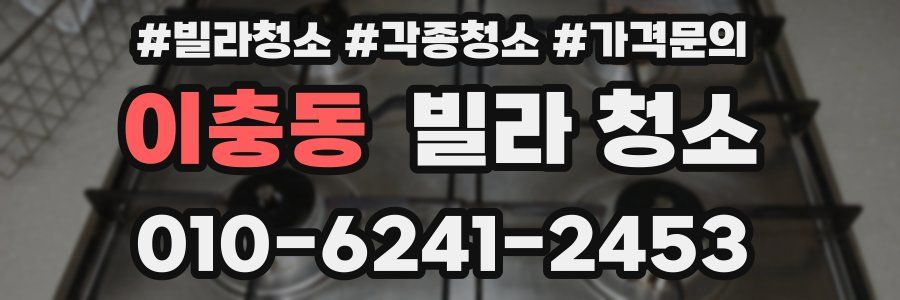이충동 빌라 청소