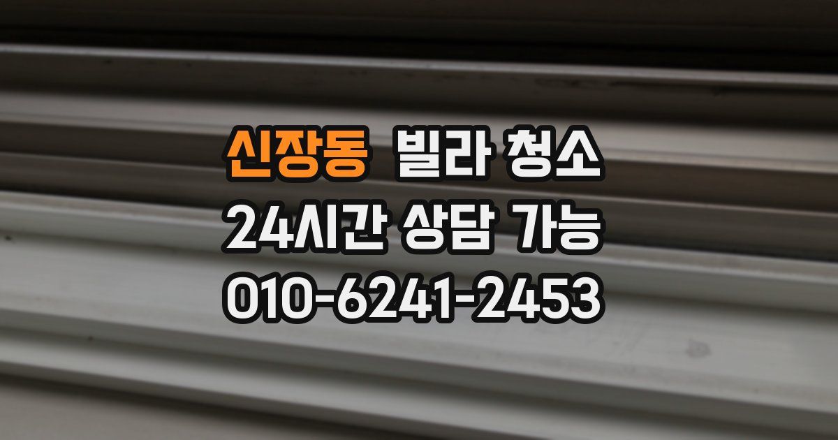 신장동 빌라 청소