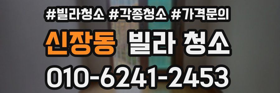 신장동 빌라 청소