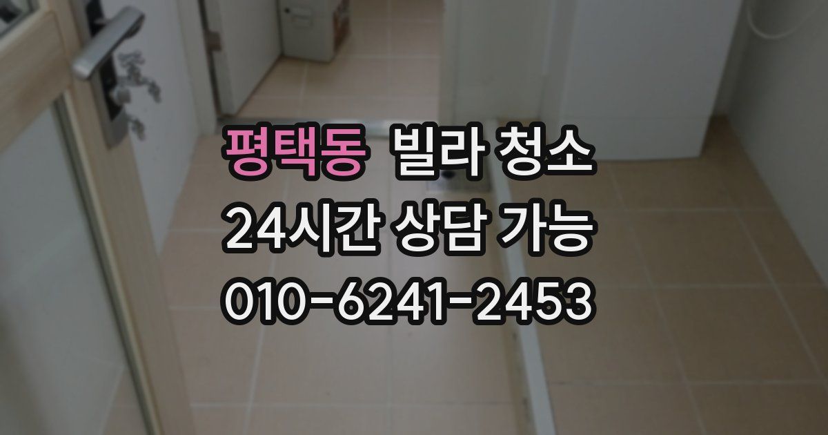 평택동 빌라 청소