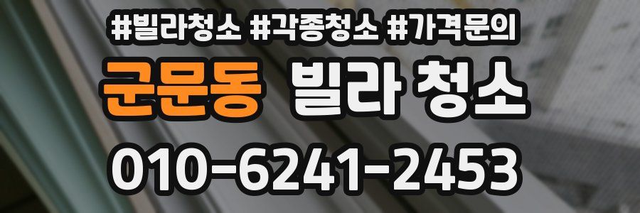 군문동 빌라 청소