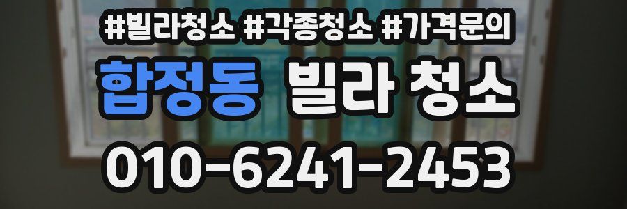 합정동 빌라 청소