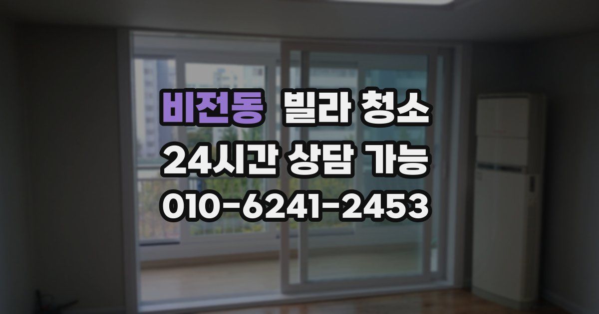 비전동 빌라 청소