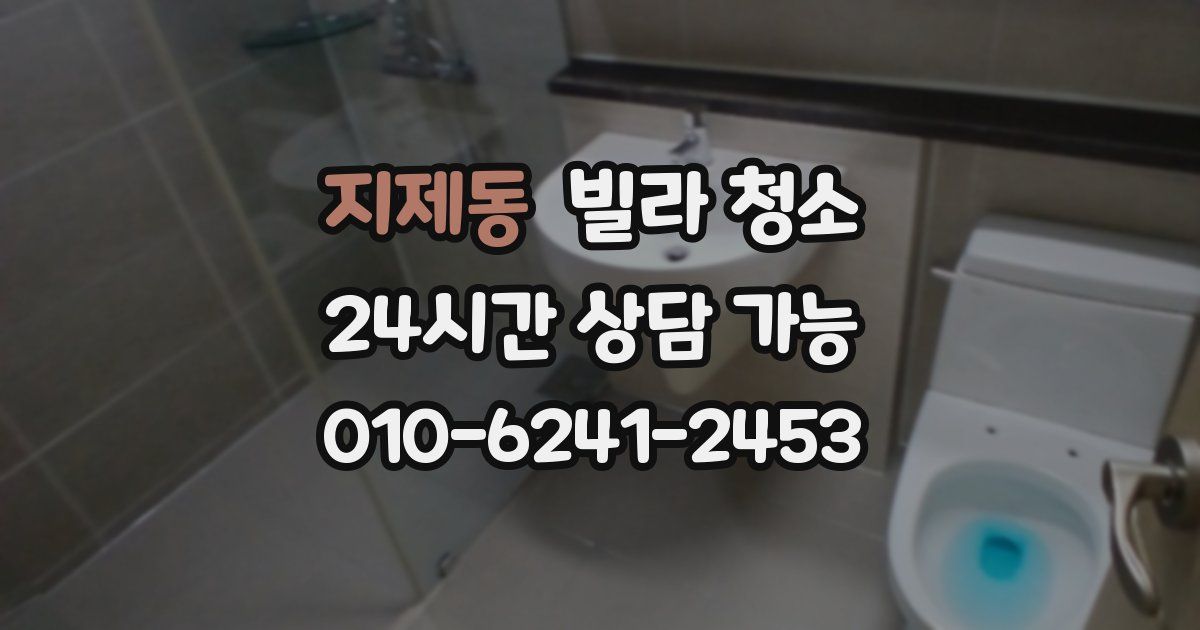 지제동 빌라 청소