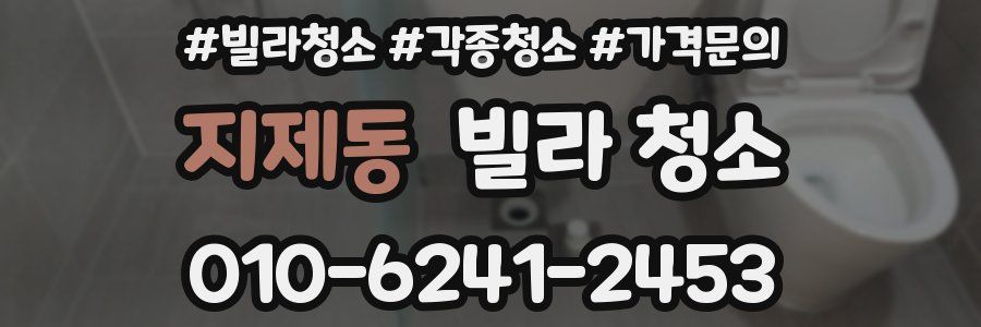 지제동 빌라 청소