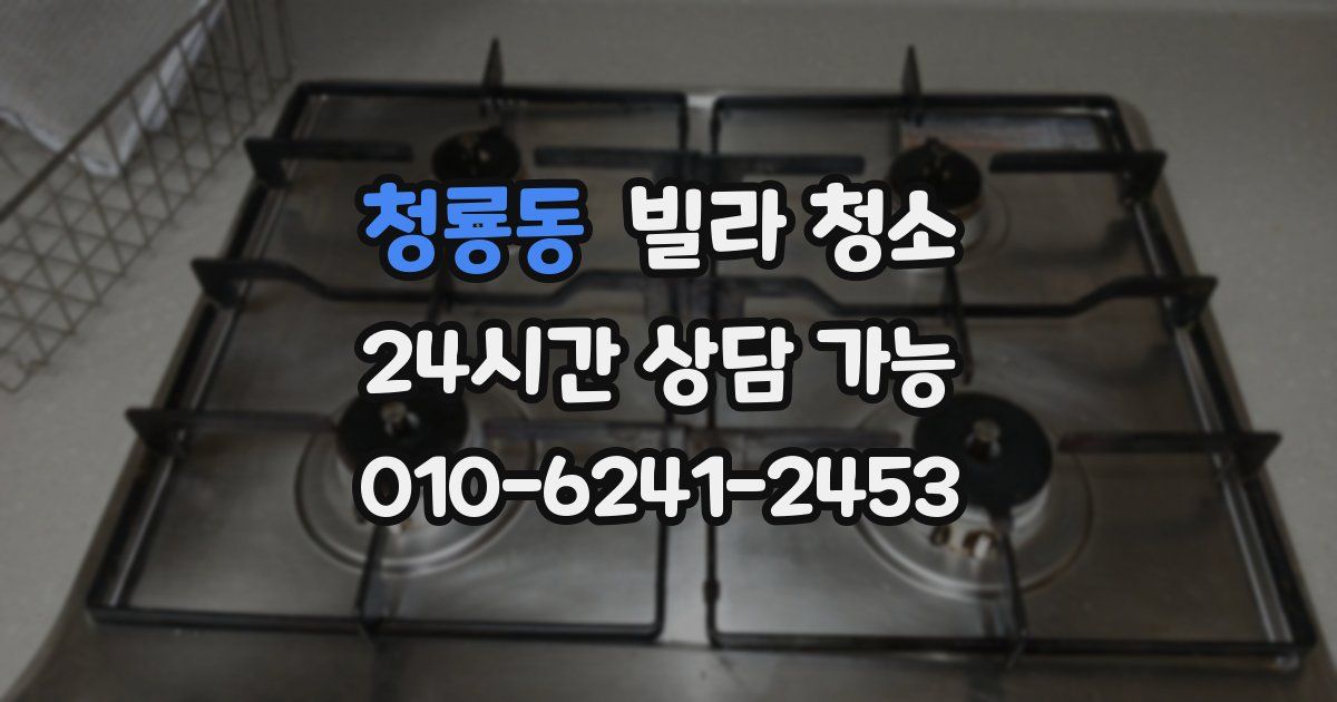 청룡동 빌라 청소