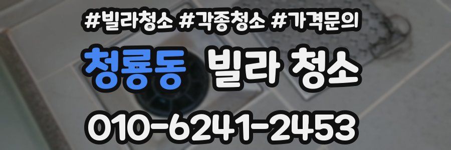 청룡동 빌라 청소