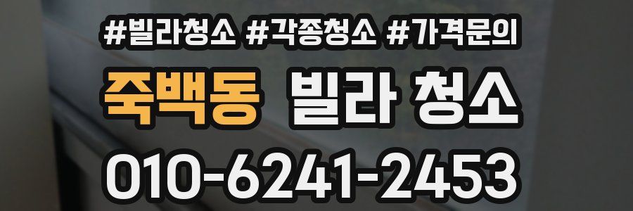 죽백동 빌라 청소