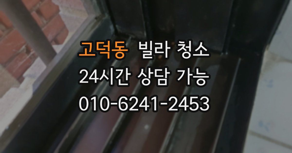 고덕동 빌라 청소