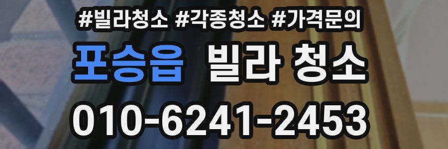 포승읍 빌라 청소