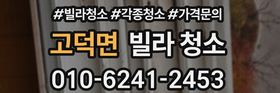 고덕면 빌라 청소