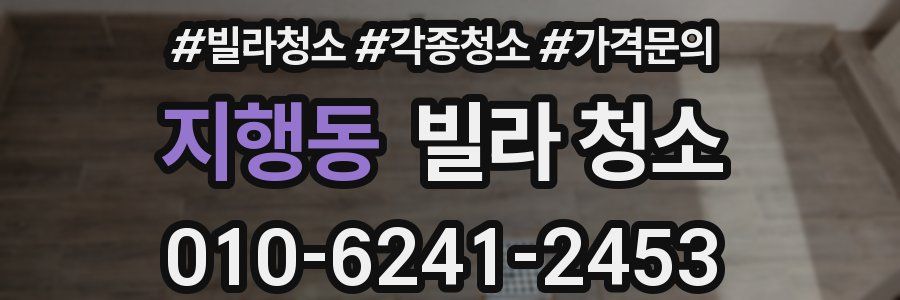 지행동 빌라 청소