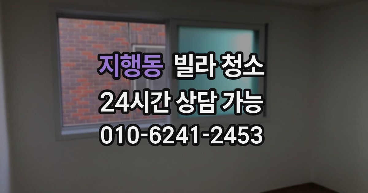 지행동 빌라 청소