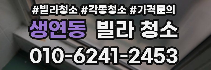 생연동 빌라 청소