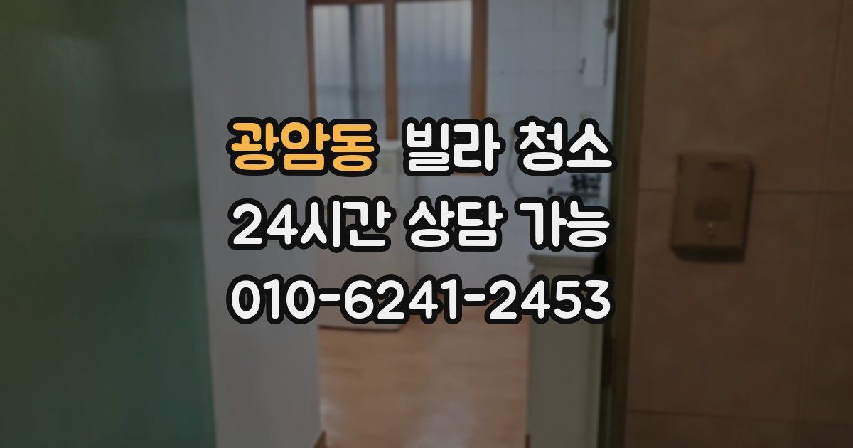 광암동 빌라 청소