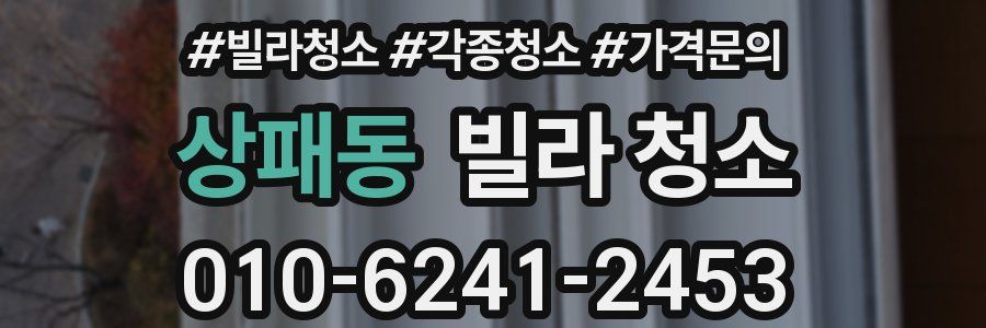 상패동 빌라 청소