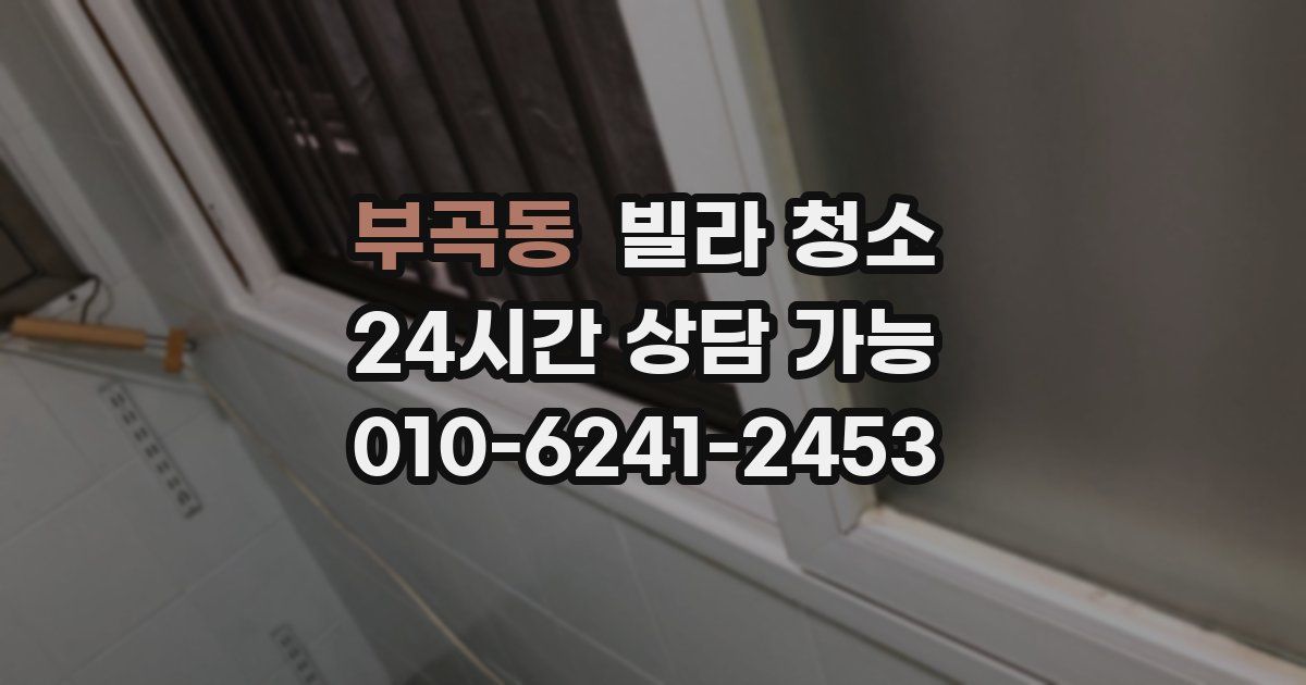 부곡동 빌라 청소