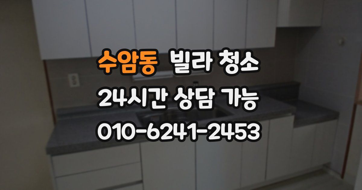 수암동 빌라 청소