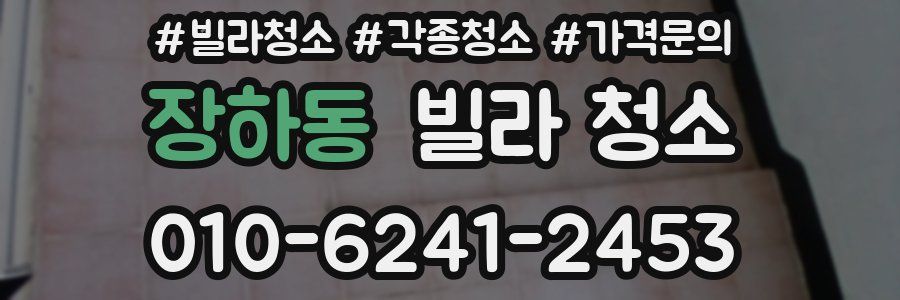 장하동 빌라 청소