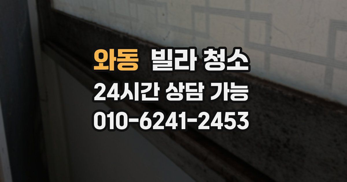 와동 빌라 청소
