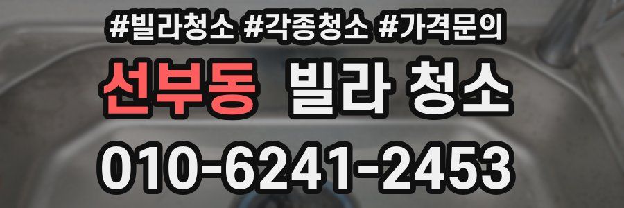 선부동 빌라 청소