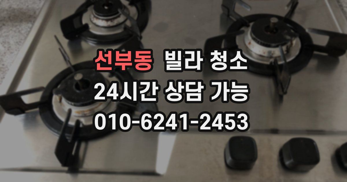 선부동 빌라 청소