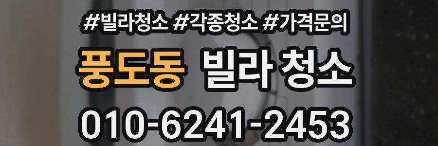 풍도동 빌라 청소