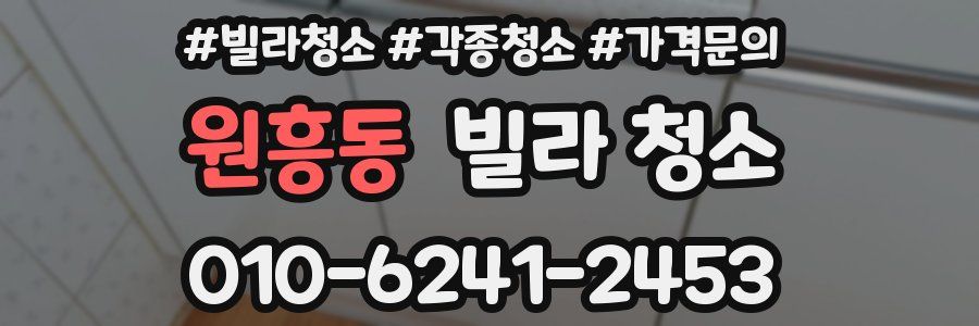 원흥동 빌라 청소