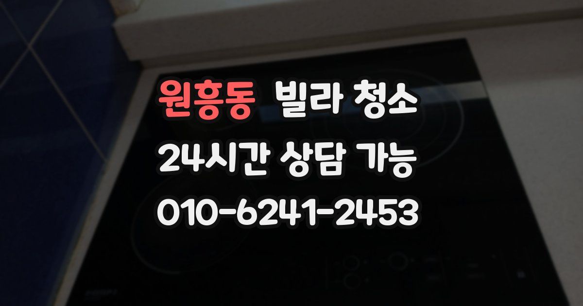 원흥동 빌라 청소