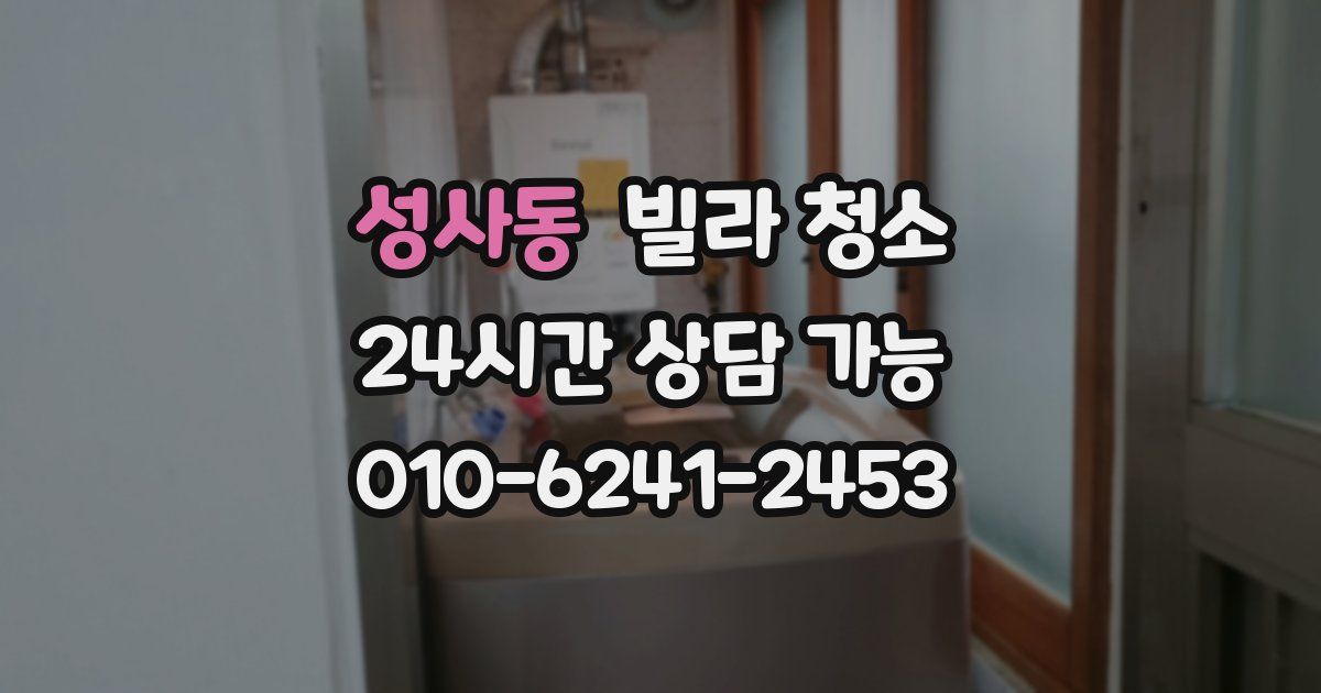 성사동 빌라 청소