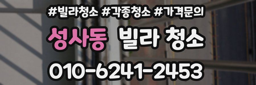 성사동 빌라 청소
