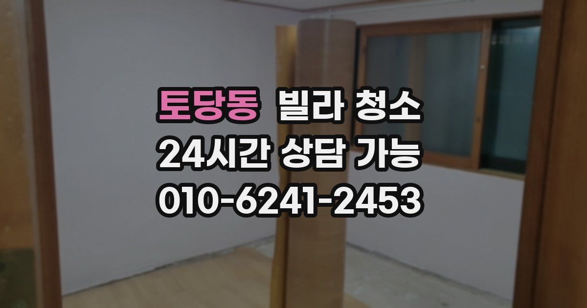 토당동 빌라 청소