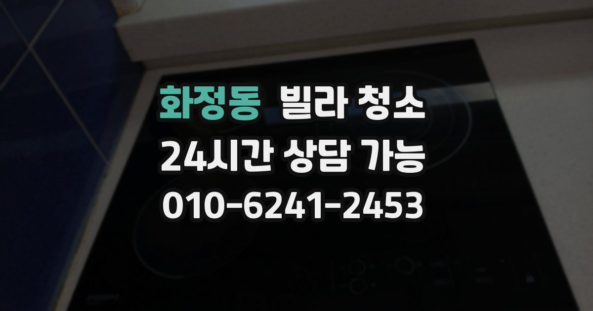 화정동 빌라 청소