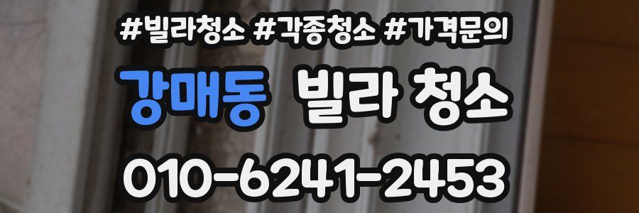 강매동 빌라 청소