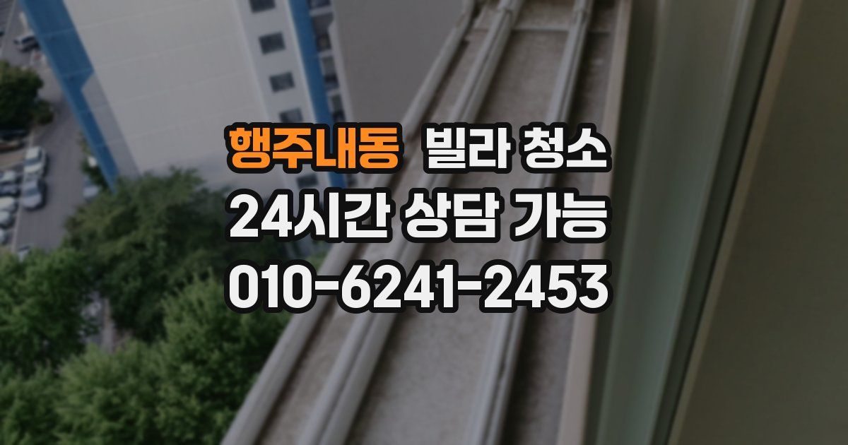 행주내동 빌라 청소