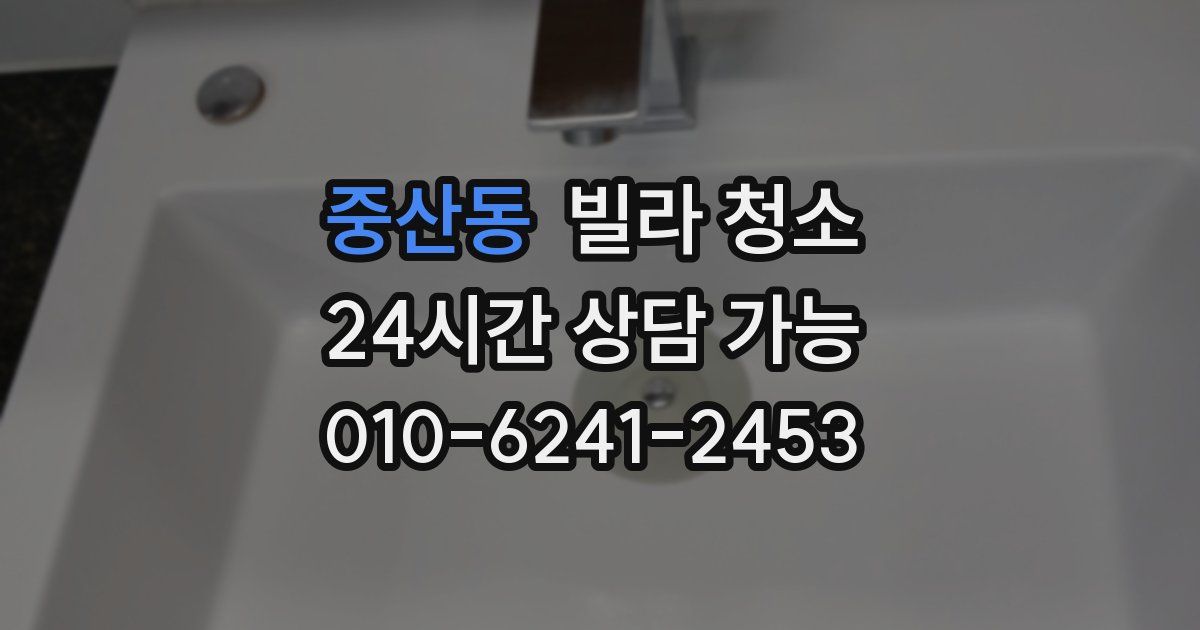 중산동 빌라 청소