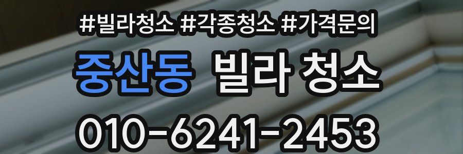 중산동 빌라 청소