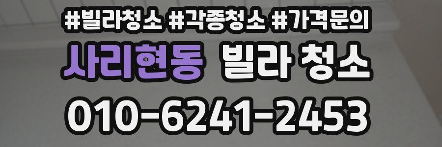 사리현동 빌라 청소